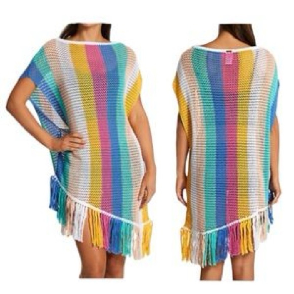 BODY GLOVE Ania Kaftan Unicorn Coverup rainbow large x-large l/xl rainbow